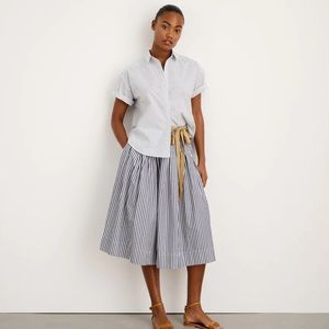 NWT Alex Mill June Pull On Skirt Navy Stripe